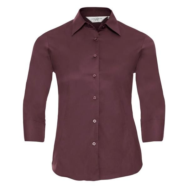 Ladies' 3/4 Sleeve Easy Care Fitted Shirt
