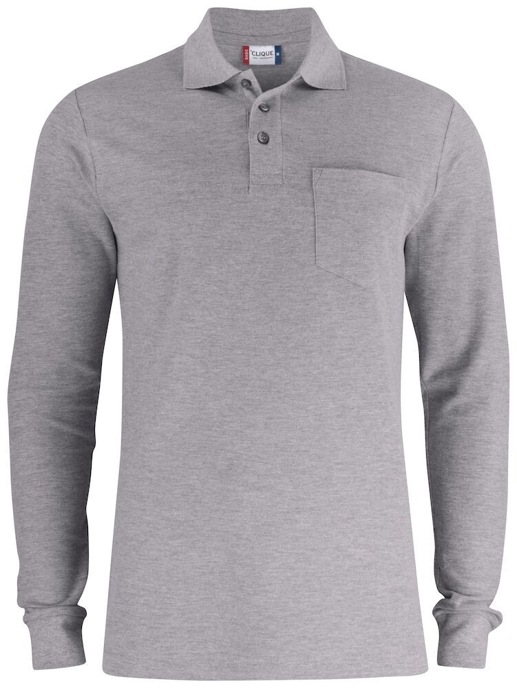 Basic Polo L/S Pocket