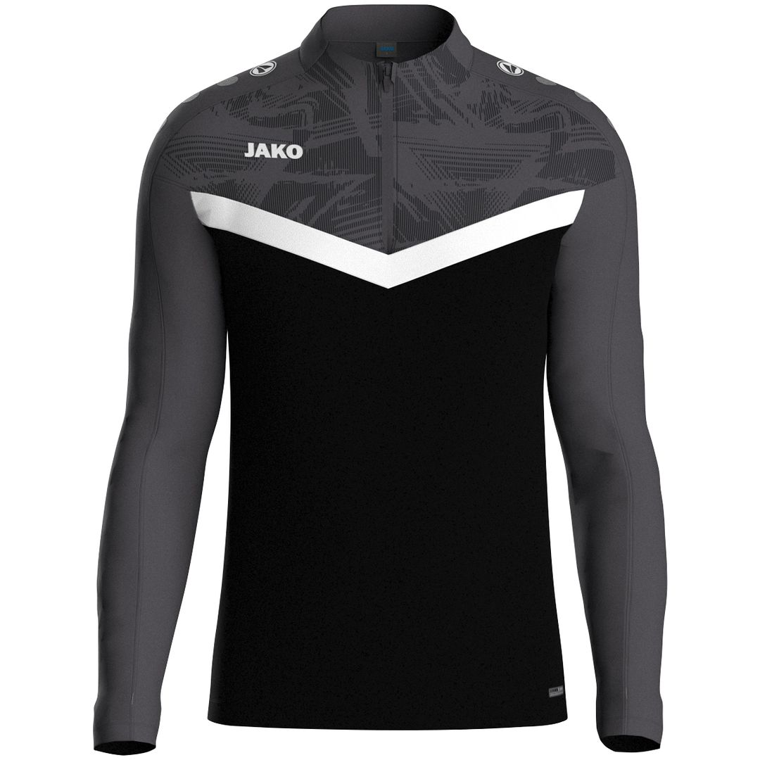 Felpa con mezza zip Iconic