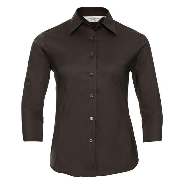 Ladies' 3/4 Sleeve Easy Care Fitted Shirt