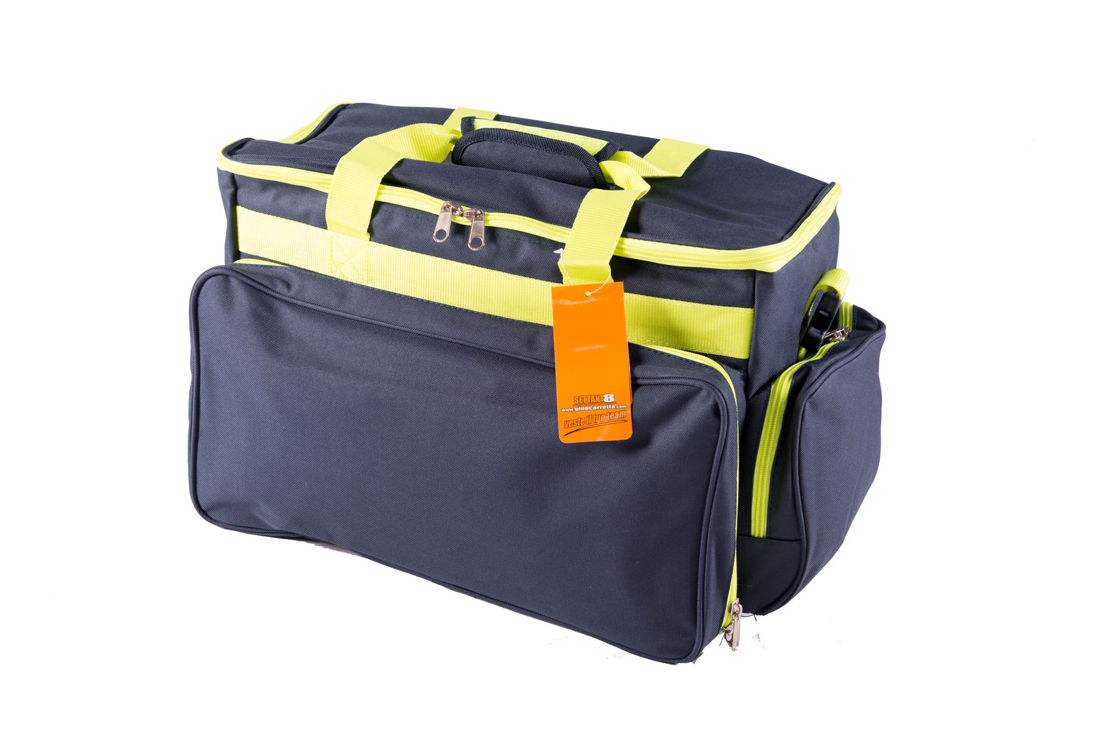 BORSA MEDICA GRANDE BLU NAVY/GIALLO FLUO TT