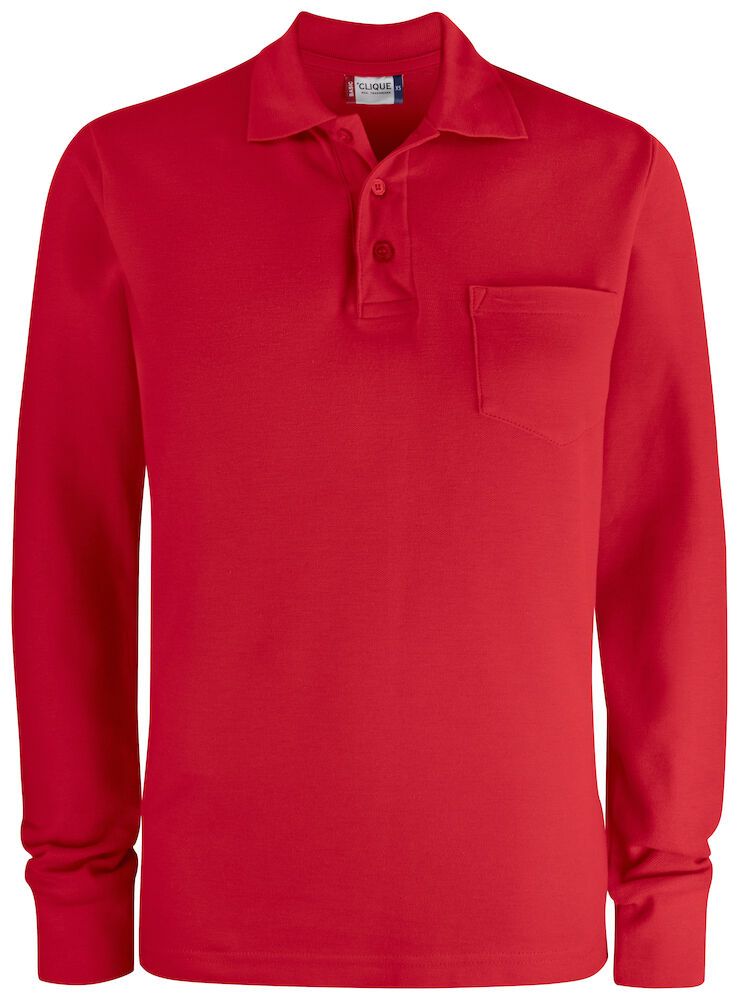 Basic Polo L/S Pocket