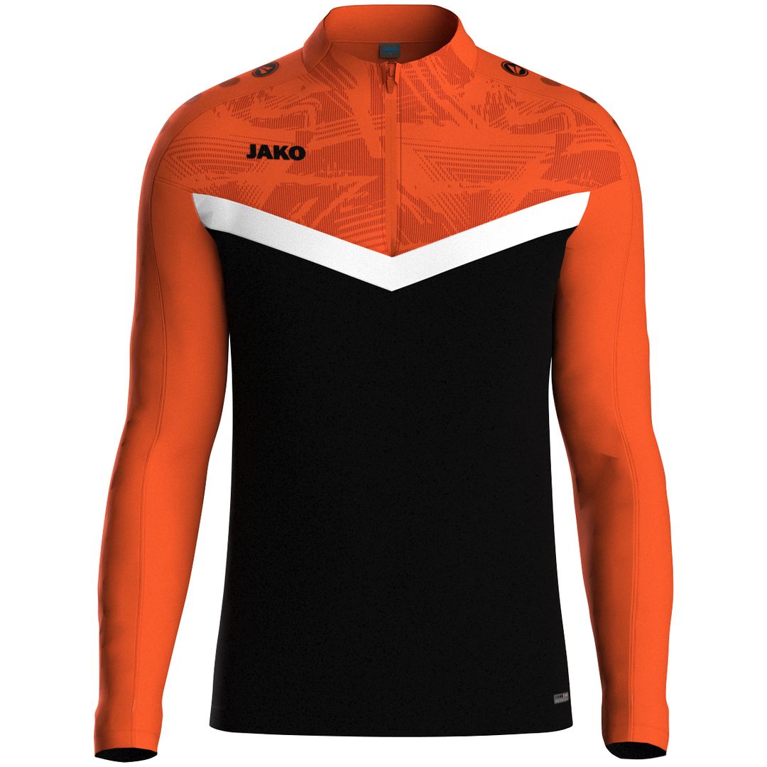 Felpa con mezza zip Iconic